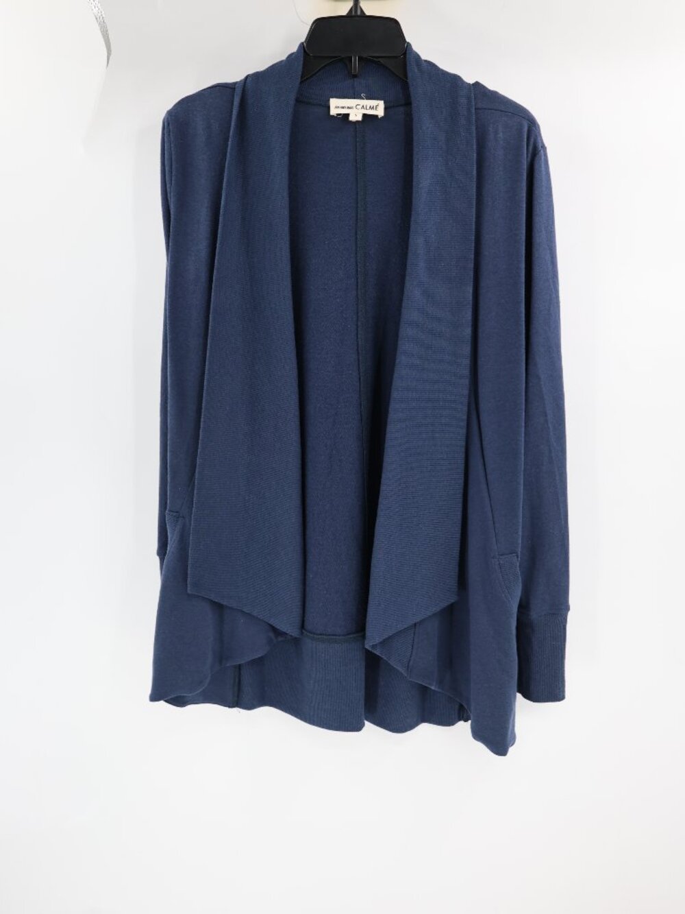 Johnny Was Calme Cardigan Womens Small shawl embroidered bird Open Front Blue
